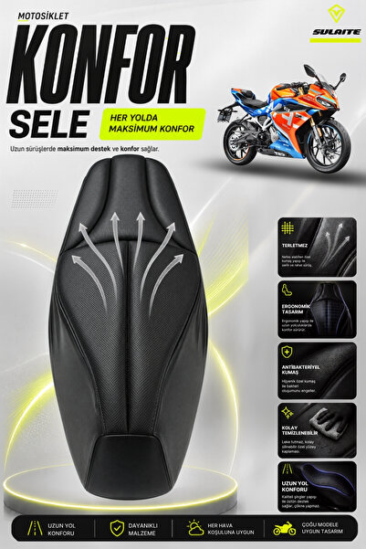 SULAITE Motosiklet Konfor Sele Kılıfı CFMOTO 250SR Uyumlu Sele Pedi