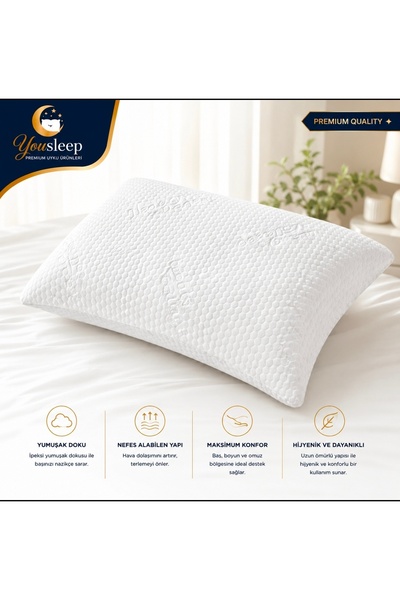 sleepy 50x70 micro silikon antialarjik silikon örme kumaşlı yastık