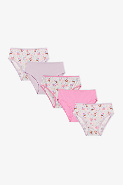 Penti Girl's Mermaids Unicorn Patterned 5-Piece Slip Panties