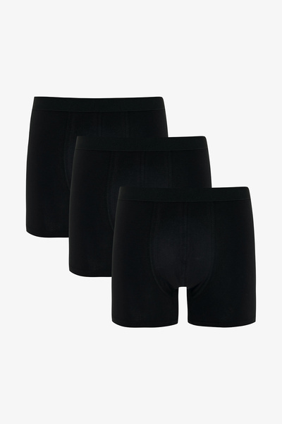 Penti Boxer pentru bărbați din bumbac, negru, 3 bucăți