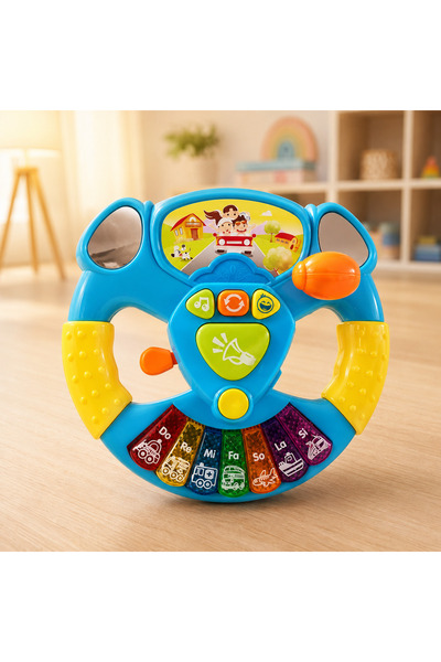 Salamandra Volan de jucarie Simulator Vehicul Albastru SALAMANDRA KIDS®
