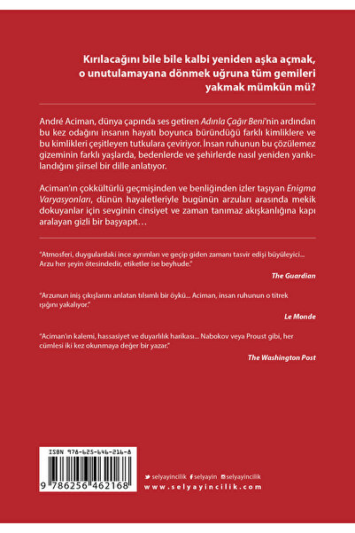 Sel Yayıncılık Enigma Varyasyonları / Andre Aciman