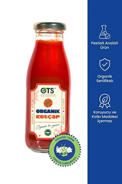 OTS Organik Ketçap 275 gr (Organik Sertifikalı, Pestisit Analizli)