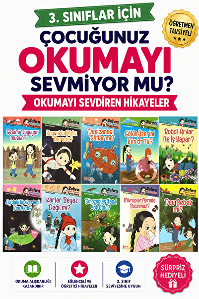Ata Yayıncılık 3.Sınıf Okumayı Sevdiren 10 lu Hikaye Seti 15 (64 sayfa)