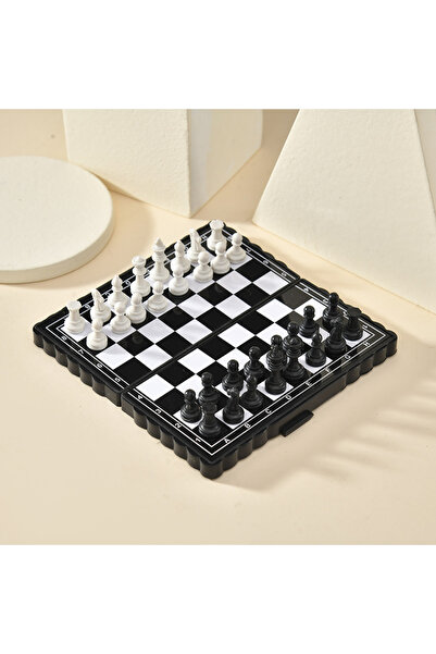 Choice Black and White Mini Foldable Chessboard Chess Board Portable Chessboa...