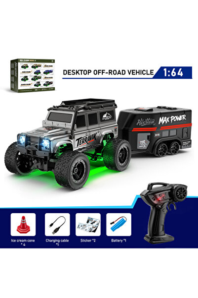 Choice E89 GY 1:64 Remote Control Off-Road Vehicle 2.4G Mini Desktop Remote C...