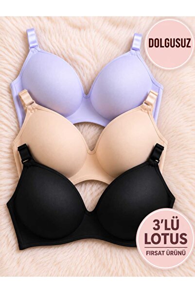 SOFENNA Lotus (DOLGUSUZ TELSİZ) Günlük 3lü Sütyen