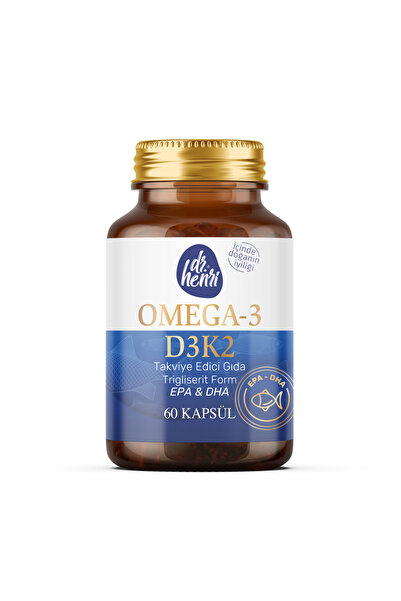 Dr.Henri Omega-3 D3K2 Epa & Dha 60 Capsules