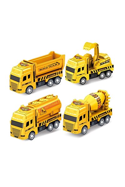 Choice Yellow 4 jian tao 4 Pack Pull Back Cars, Friction Powered Toy Vehicles...