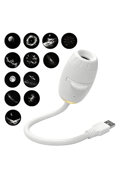 Choice3 12 Slides White Car USB Ambient Light Large Range Projection Romantic...
