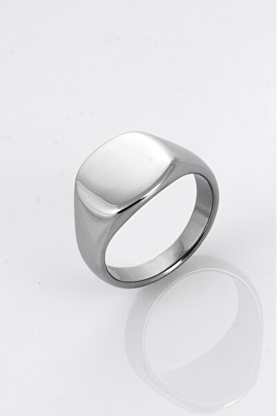 Generic Brand Silver Oval Men's Ring