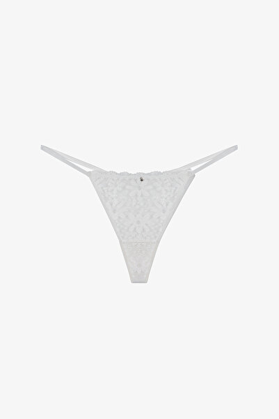 Penti Off-White Lace String Panties