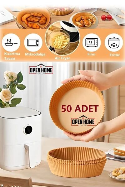 Open Home Concept 50 Pieces Disposable Round Plate Baking Paper