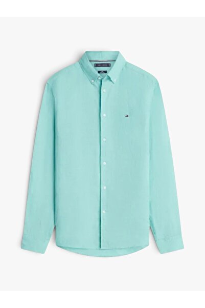 Tommy Hilfiger Men's Tjm Reg Linen Blend Shirt Ext Dm0Dm22761-Thl5Y