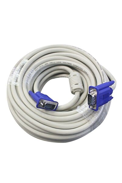 Choice5 كابل VGA أبيض بطول 10 أمتار من ذكر إلى ذكر لشاشة الكمبيوتر، خط تمديد ...