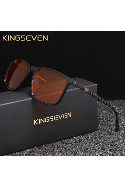 Choice7 Bright Black 99 KINGSEVEN Blue Light Filter Transparent Glasses Men/W...