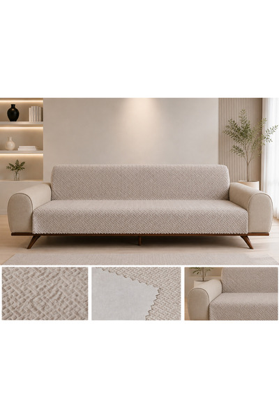 BTF HOME Non-Slip Sponge Sofa Cover 160X205 Brick Patterned 4 Seasons Useful ...