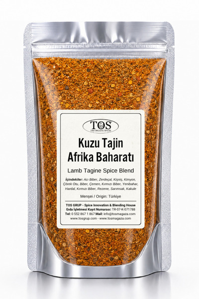 TOS The Organic Spices Kuzu Tajin, Afrika Baharat Karışımı 100 gr Lamb Tagine...
