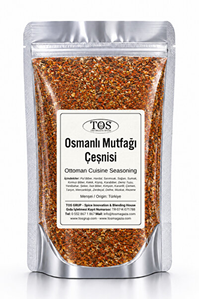 TOS The Organic Spices Osmanlı Mutfağı Çeşnisi 250 gr Ottoman Cuisine Seasoni...