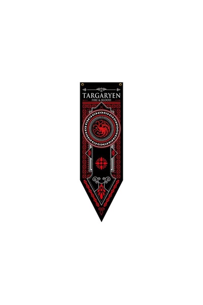 Choice 45x150cm Red Black 45*150cm Game of Thrones Tapestry - Decorative Flag...