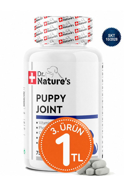 Dr. Nature's Yavru Köpek Eklem Destekleyici 75 Tablet – Puppy Joint Günlük Ek...