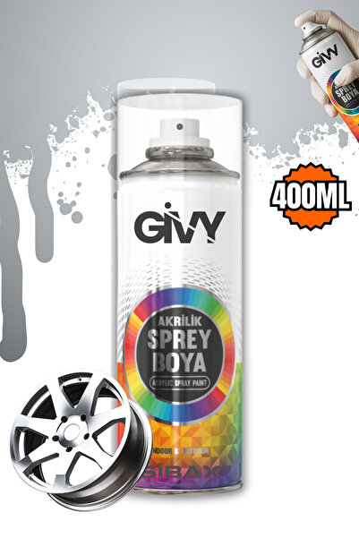 GİVY Akrilik Sprey Boya Krom Efekt 400 ml