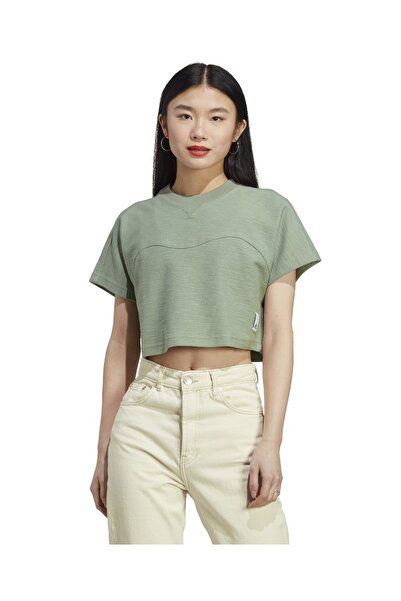 adidas Αθλητικά ρούχα W LNG LW FT TEE HZ1607 Πράσινο