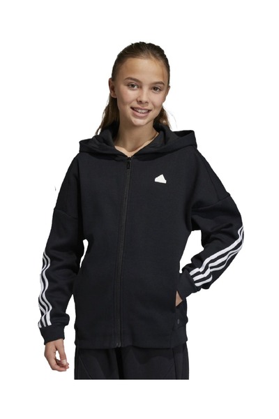 adidas Αθλητικά ρούχα U FI 3S FZ HD HR6317 Μαύρο 128