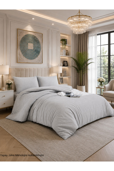 ELY PARKER Çift Kişilik Nevresim Takımı (150x200 Lastikli Çarşaf+yorgan Kılıf...