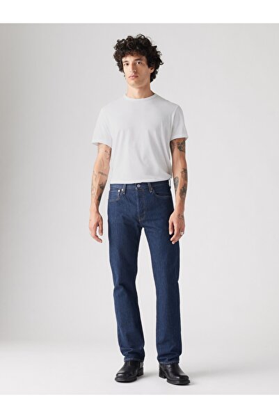 Levi's 501 ORIGINAL LOCAL TR ONEWASH بنطلون جينز رجالي باللون الأزرق الداكن A...