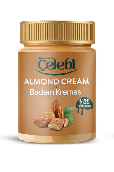 Gourmet Çelebi Badem Kreması 320 Gr - %35 Badem İçeren Sürülebilir Kahvaltılık