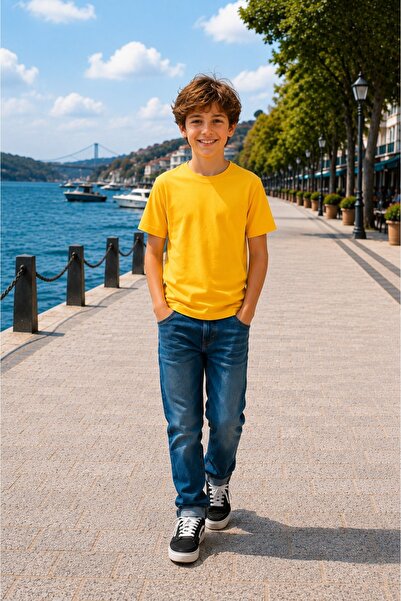 Cloise Yellow Kids T-Shirt Unisex |   100% Cotton |