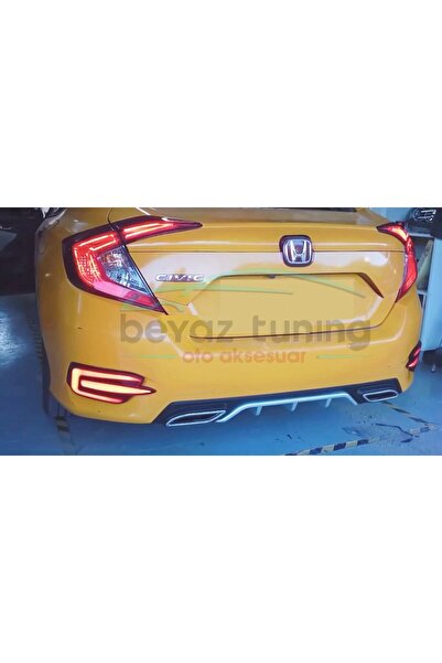 Universal Honda Civic FC5 Arka Difüzör Tampon Plastik Orjinal 2016 Sonrası