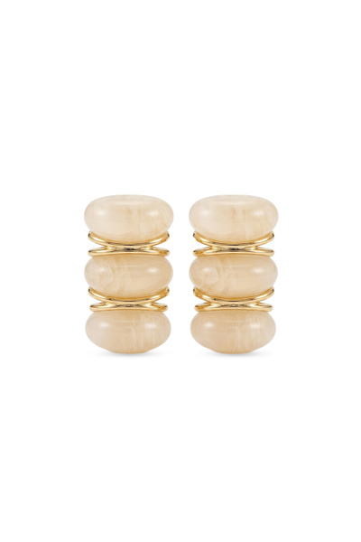 Charmist Steel Beige Earrings