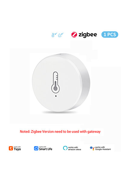Choice 1pc Tuya ZigBee Mini Temperature Humidity Sensor Smart Home Remote Mon...