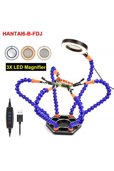 Choice3 HANTAI6-B-FDJ NEWACALOX Third Hand Soldering PCB Holder Tool Helping ...