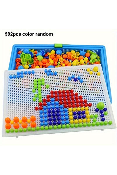 Choice1 592pcs 296/592pcs Mushroom Nail Building Blocks Puzzles,Game, Color C...