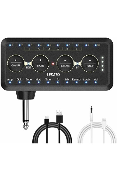 Choice as picture Lekato Guitar Plug Amp Pa-1 Headphone Mini Amplifier Speake...