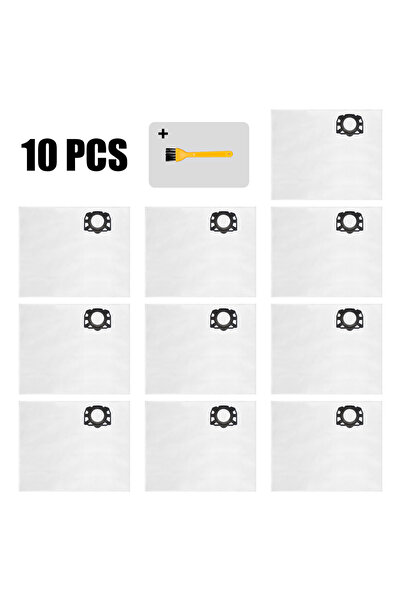Choice 10 Pcs Bag 1 Brush Pack of 5/10 KFI 357 Vacuum Cleaner Bags for Kärche...