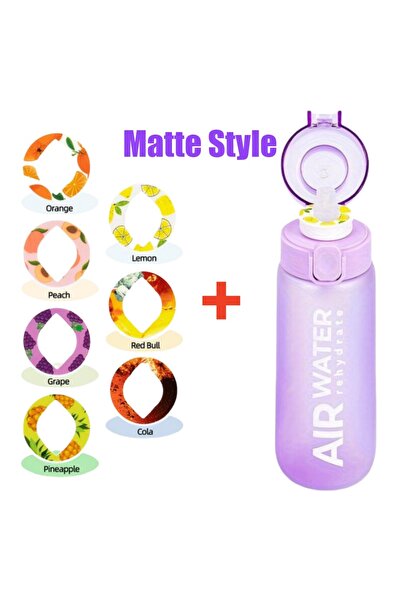 Choice 750ml 7 rings Matte Purple 750ml/25oz Fruit Flavor Water Bottle 0 Suga...