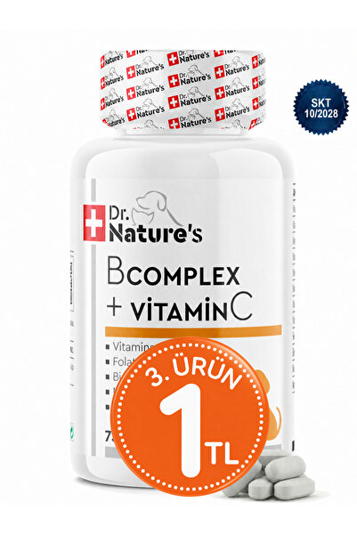 Dr. Nature's Köpekler İçin B Kompleks C Vitamini 75 Tablet Enerji Metabolizma...