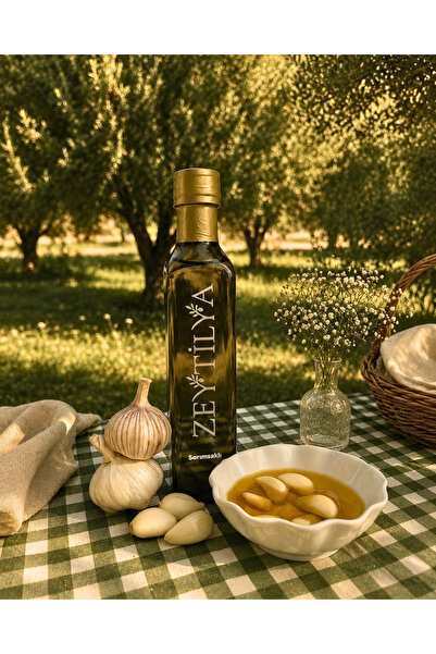 Sarımsaklı Doğal Zeytinyağı 250 Ml