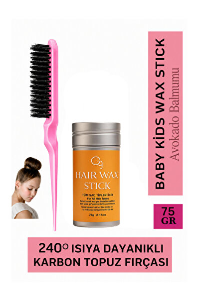 YURISH Stick Wax Ve Ahşap Topuz Fırçası