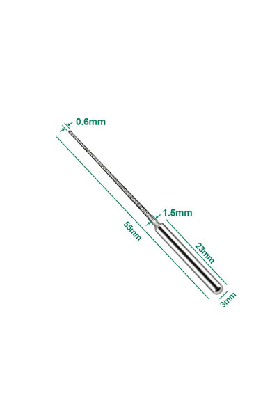 Choice style B 3mm Diamond Grinding Bit Rotary Tool Accessories for Glass Sto...