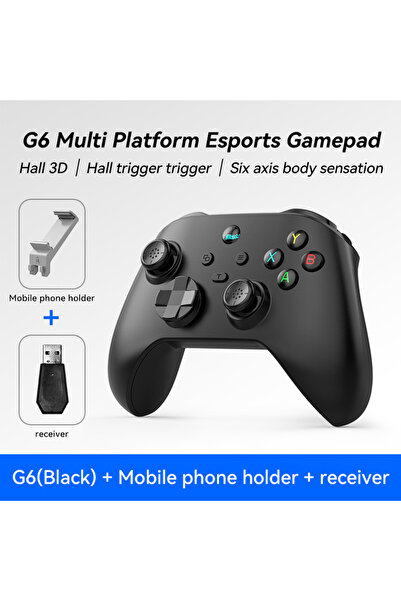 Choice3 G6-2.4G-Black G6 Wireless Mobile Game Controller with Hall Trigger an...