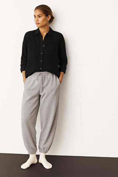 HAKKE Oversize Basic Muslin Shirt