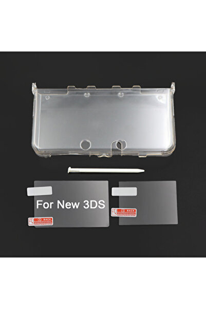 Choice5 white Clear Split Protective Shell Case for New 3DS, Transparent Hard...