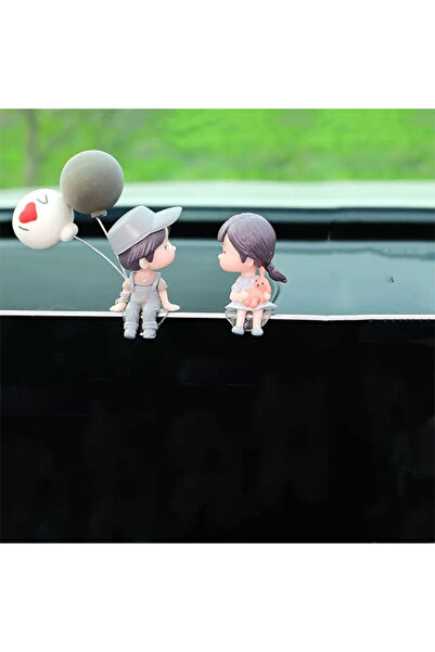 Choice Gray 2 Car Ornaments Cute Cartoon Couples Action Figure Figurines Ball...