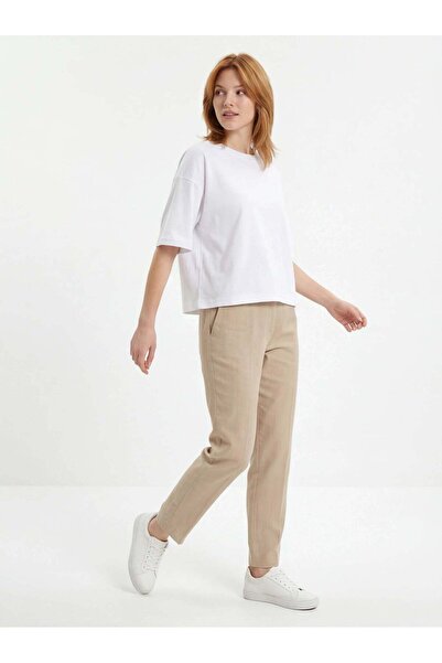WINGS BRAND Tricou oversize de damă ALB
