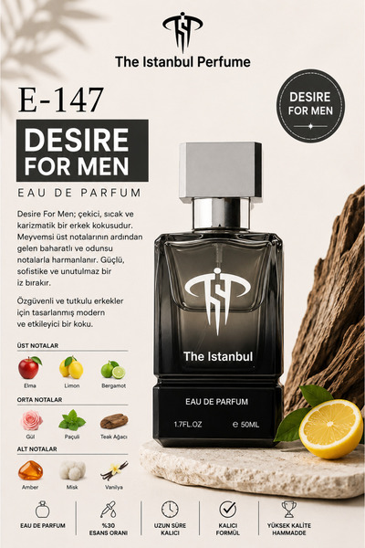 E-147 Elegance 50 ml EDP Erkek Parfümleri